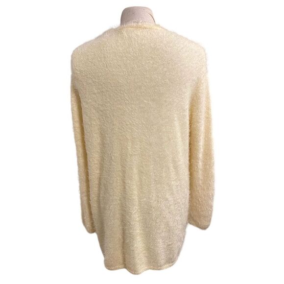 NWT Idem Ditto Open Cardigan Ivory Size L Front Pockets SOFT - Picture 4 of 12